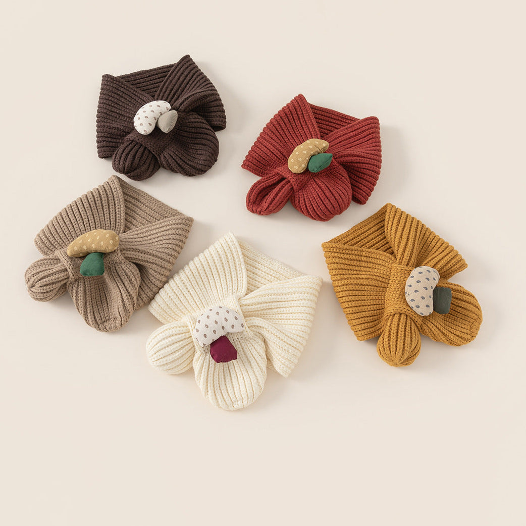 ByJamila – Mushroom Button Knit Sjaaltje 🍄🧣✨