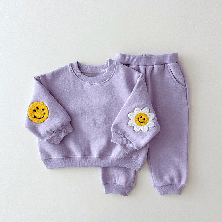 ByJamila – Matching Smiley Bloemen Jogging Set 🌸😊