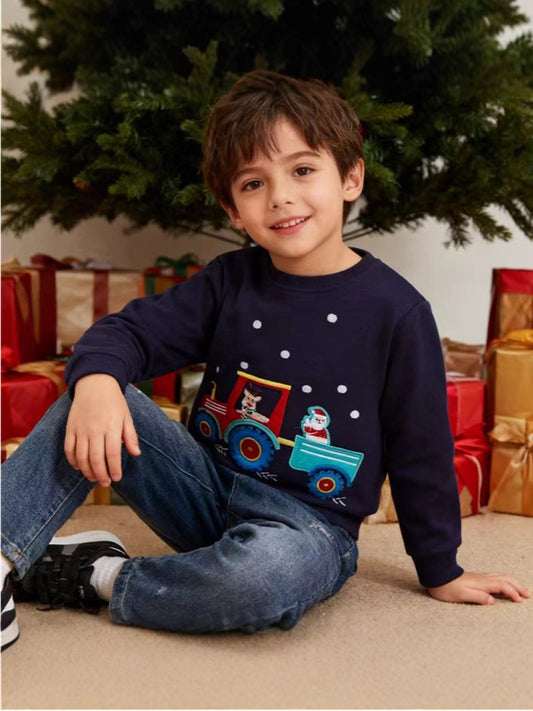 ByJamila – Festive Boys Christmas Sweater 🎄🦌✨