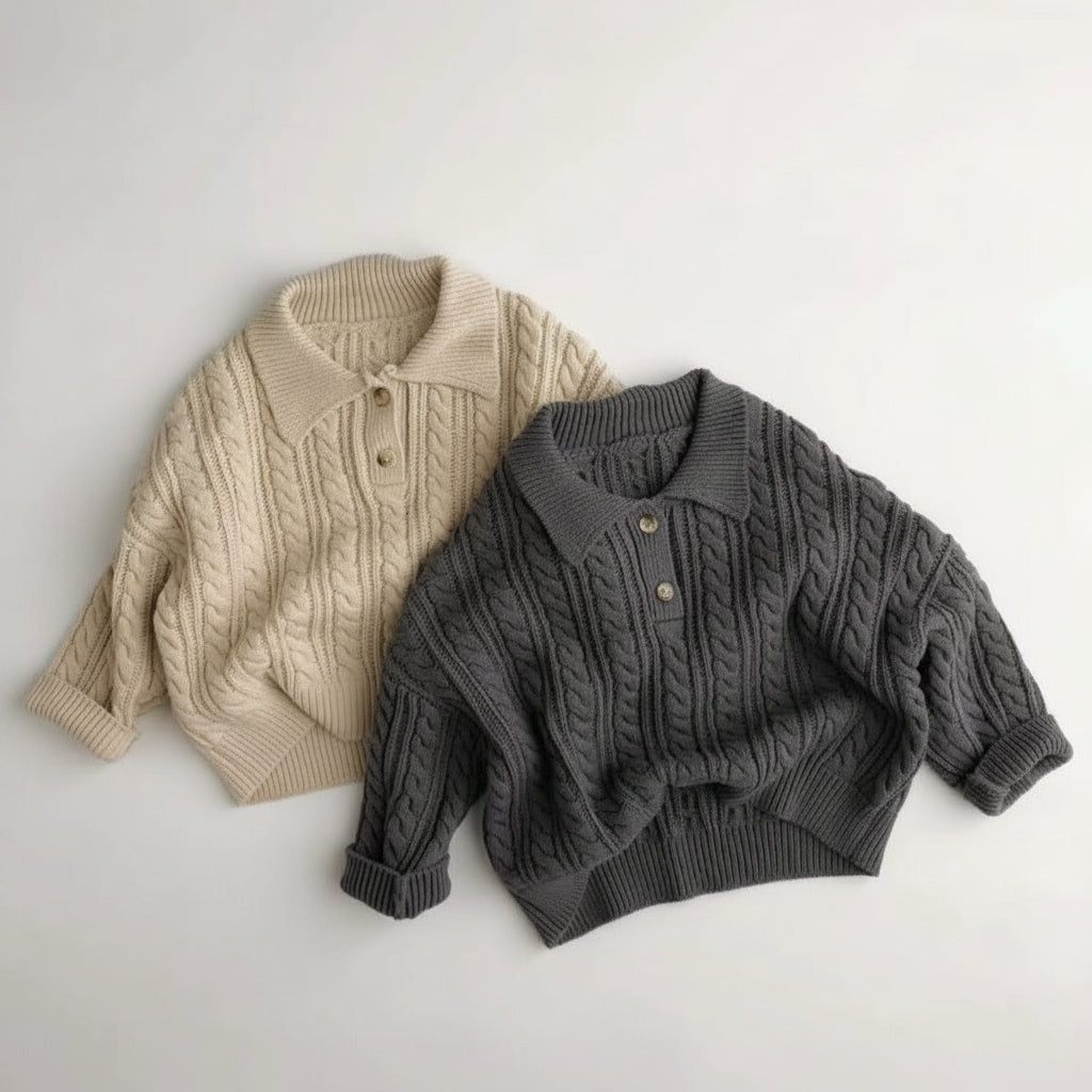 ByJamila - Autumn Tales Polo Sweater 🍂🤍