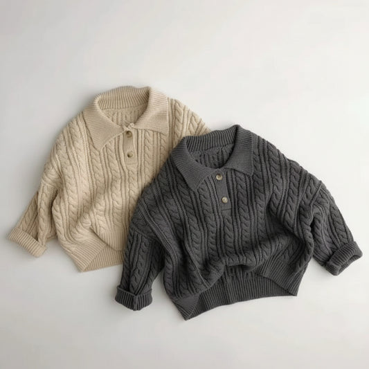 ByJamila - Autumn Tales Polo Sweater 🍂🤍