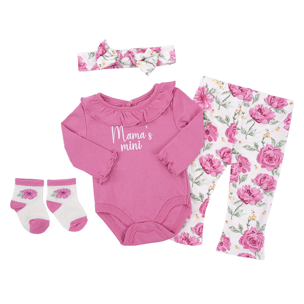ByJamila – 4-Delig Babysetje met Mutsje, Broekje, Sokjes & Romper 💖🍼