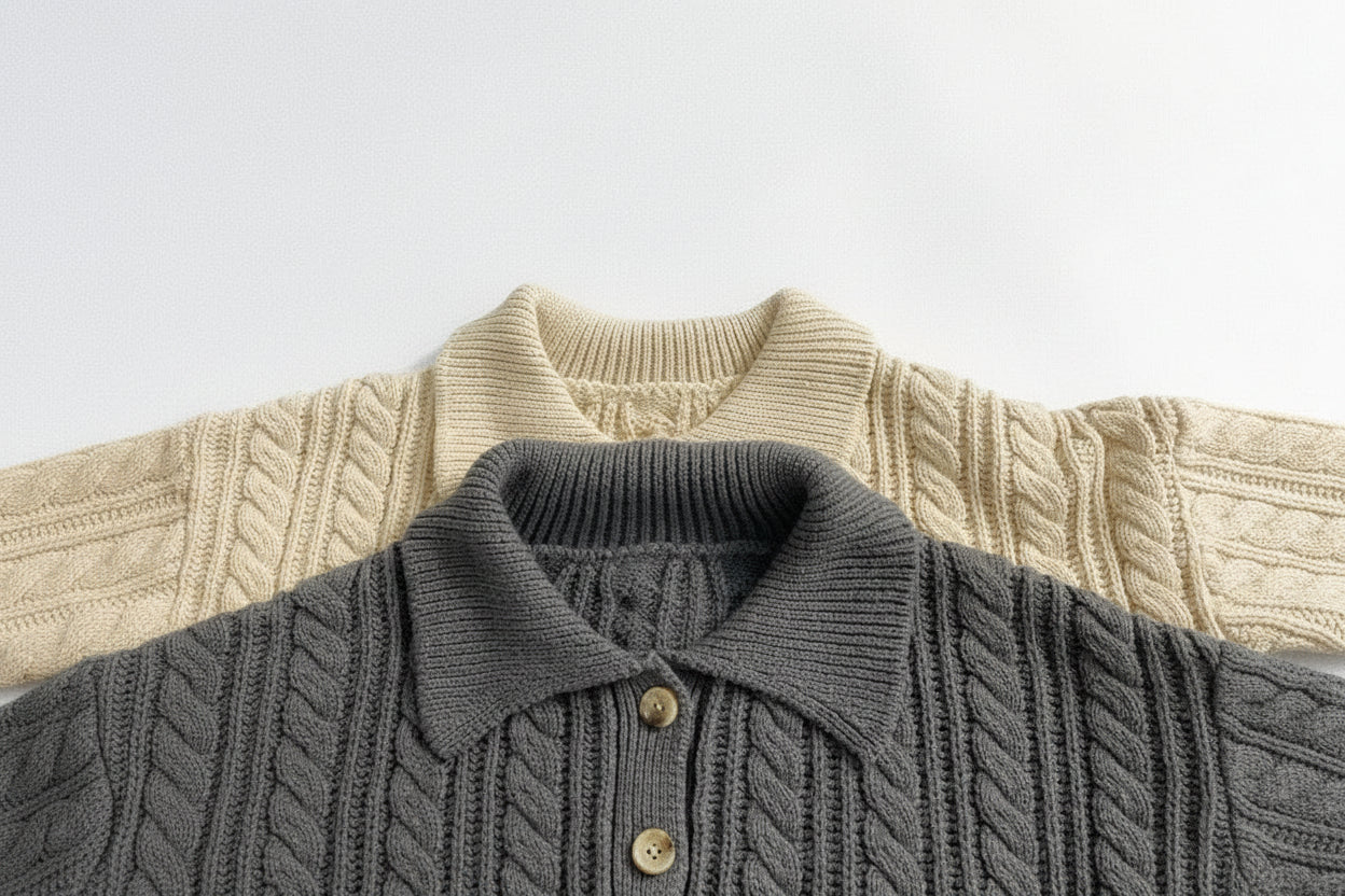 ByJamila - Autumn Tales Polo Sweater 🍂🤍