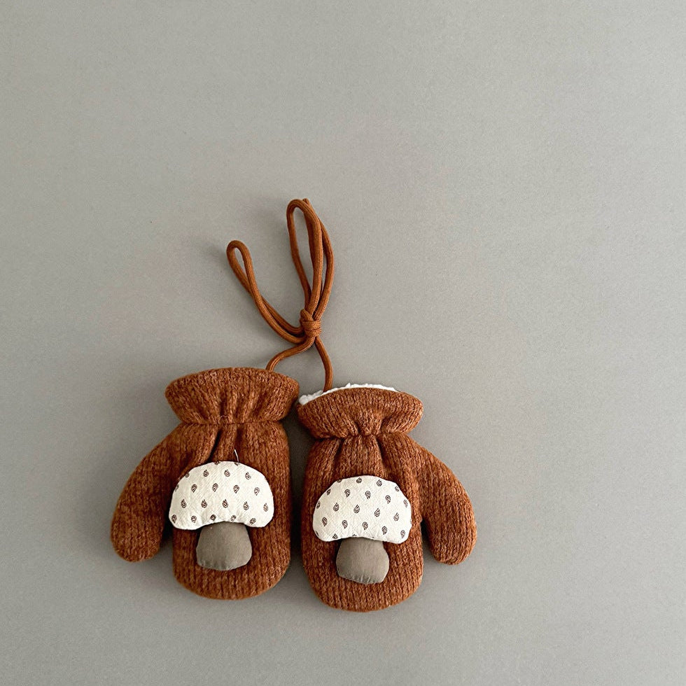 ByJamila – Schattige Paddenstoel Wantjes van Zachte Wol🍄🧤