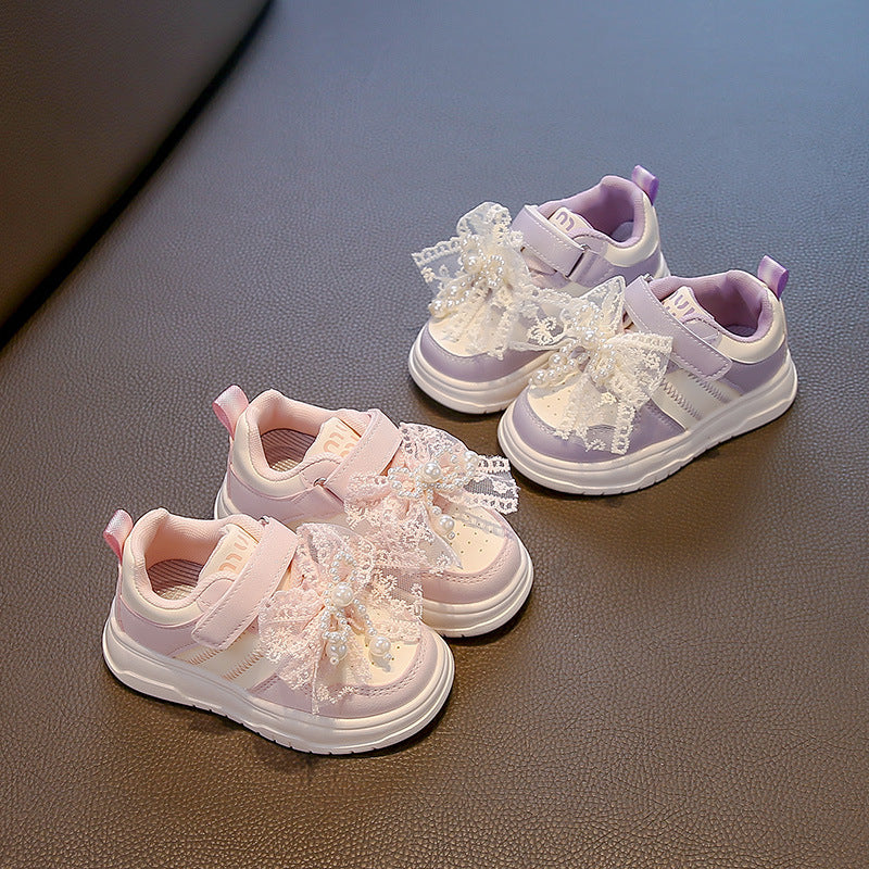 ByJamila – Super Schattige Sneakers met Kanten Strik “Lace Charm” ✨