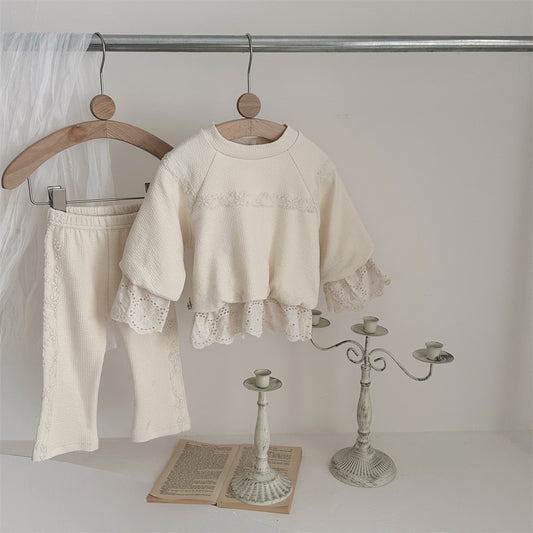 ByJamila – Cozy Set met Broderie Kraagje & Flair Broekje 🌸💖