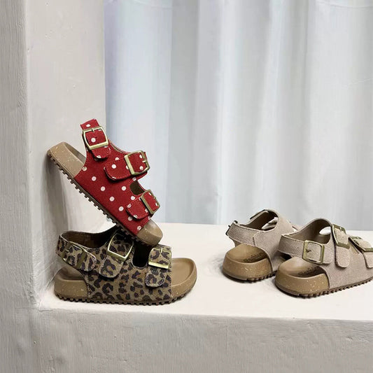 ByJamila - Suède Sandalen met Prints 🌸🐆