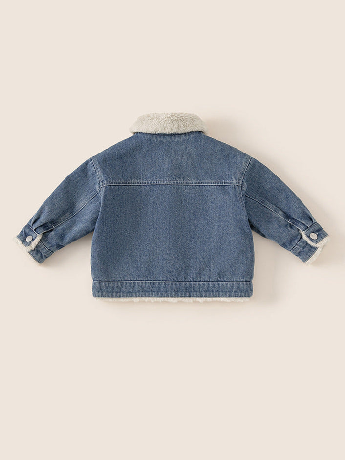 ByJamila – Fluffy Lined Denim Jacket 🧸💙✨