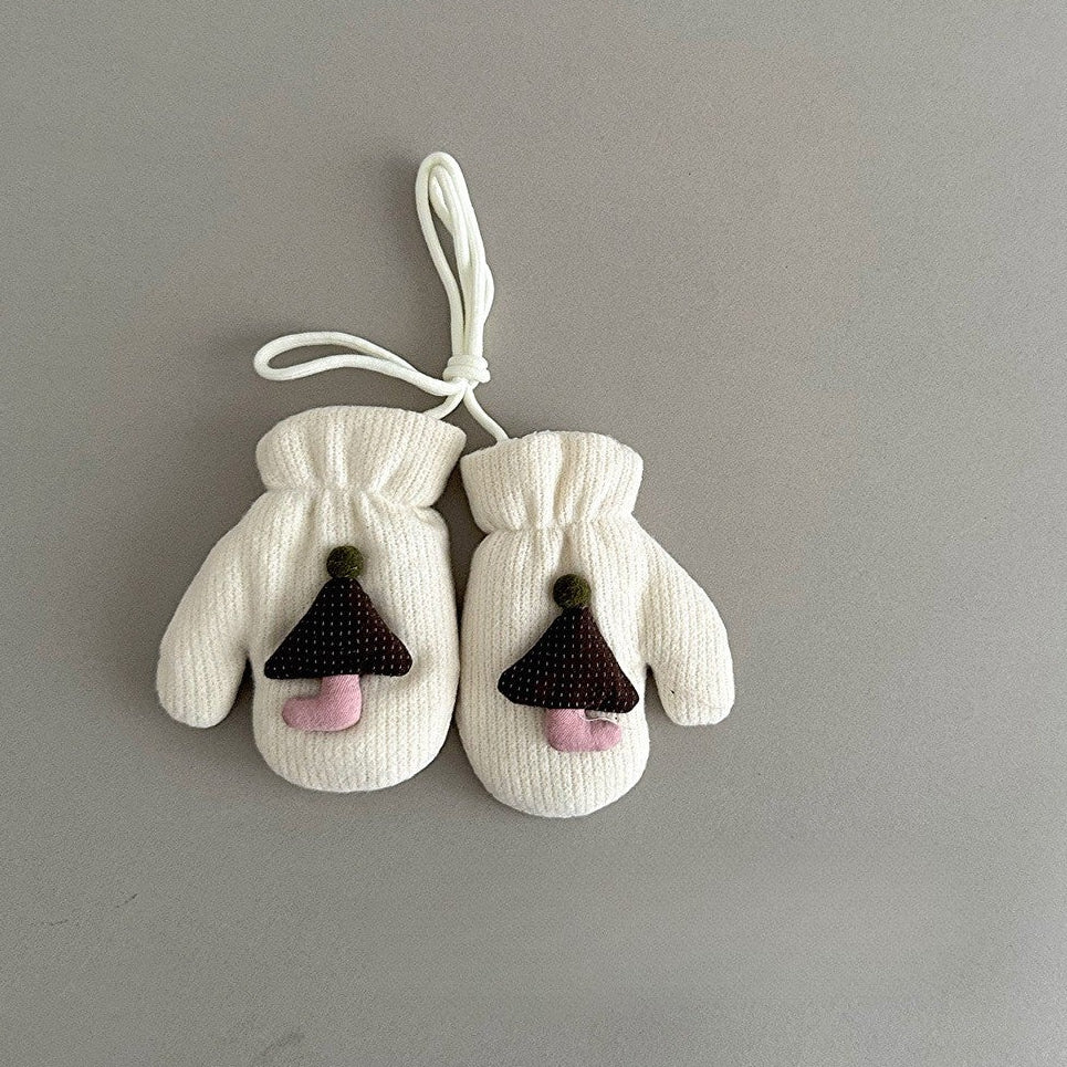 ByJamila – Schattige Paddenstoel Wantjes van Zachte Wol🍄🧤