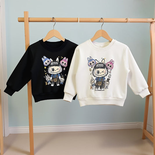 ByJamila – Jongens Labubu Sweater 🐾💙