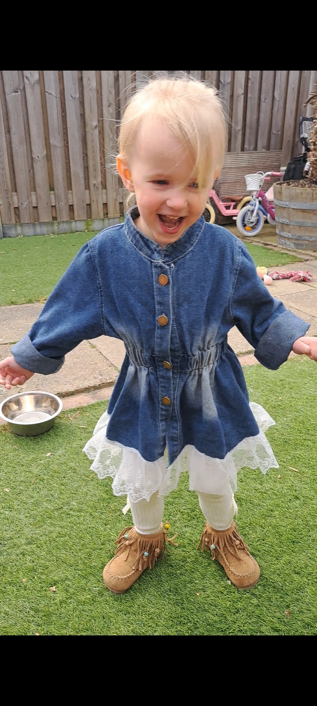 ByJamila – Denim & Lace Dress