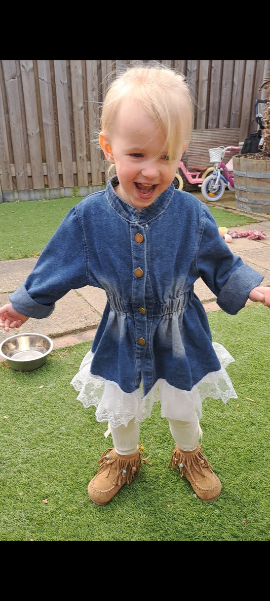 ByJamila – Denim & Lace Dress