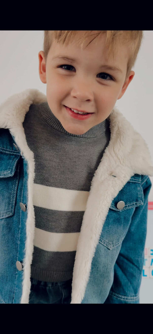 ByJamila – Fluffy Lined Denim Jacket 🧸💙✨